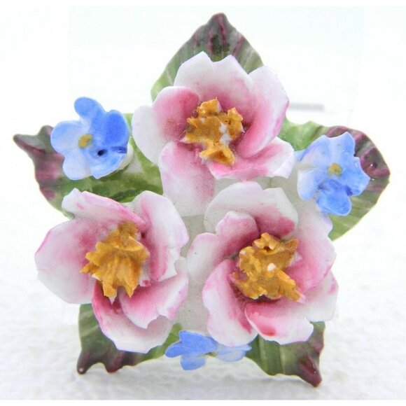 AYNSLEY Fine Bone China ENGLISH Porcelain Flower - Picture 1 of 5